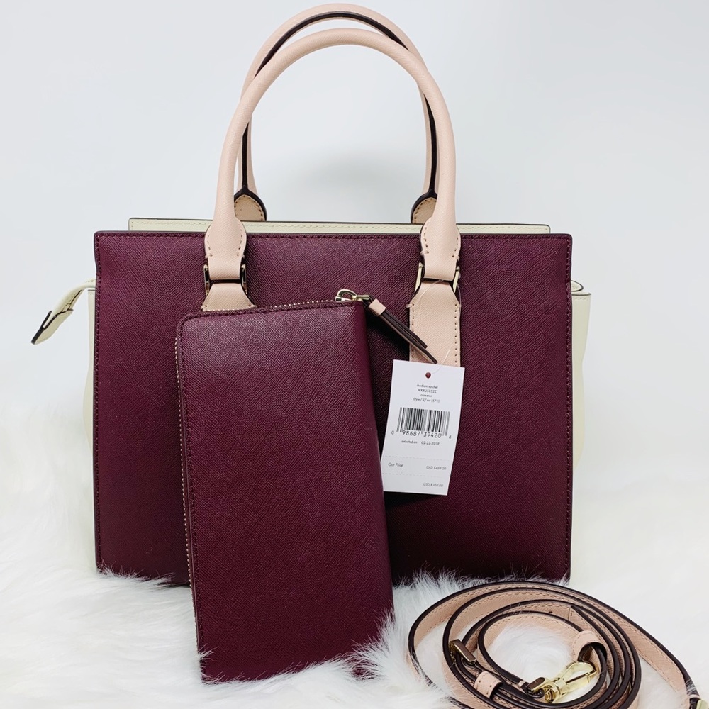 Kate spade Cameron medium Satchel wallet set NWT - Picture 2 of 8